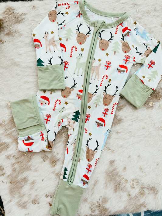 Christmas Bamboo Zippie + 2pc Set