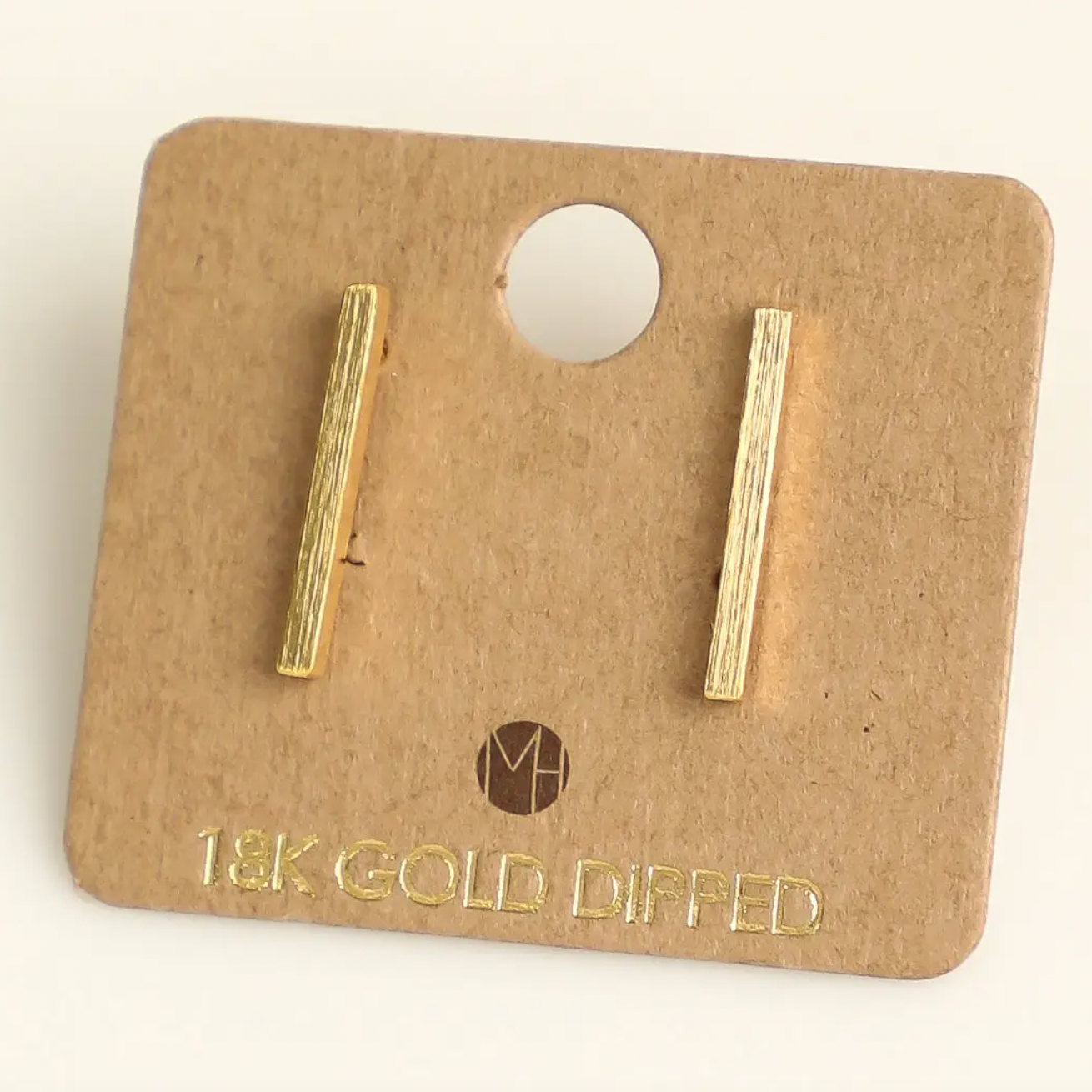 Dainty Bar Stud Earrings